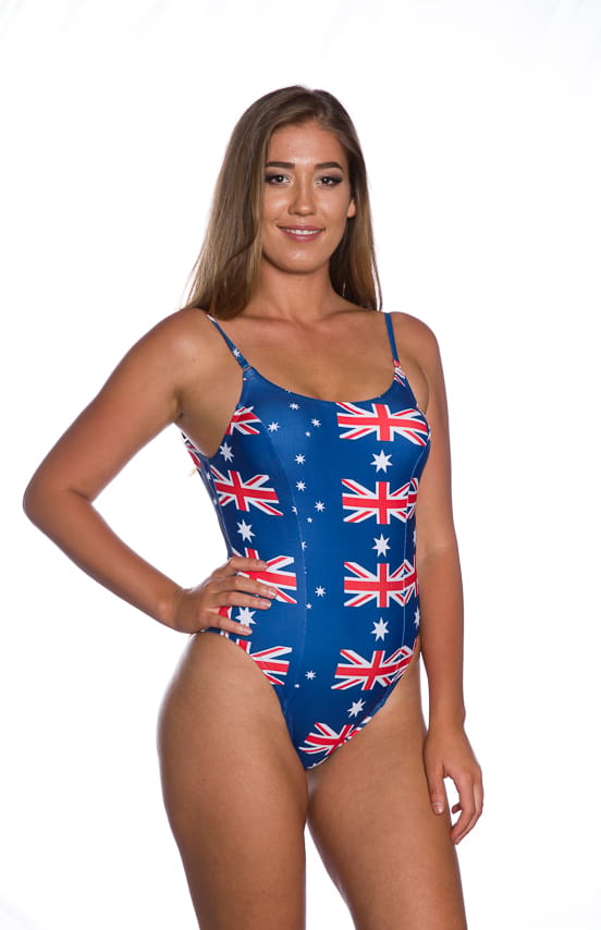 Aussie Flag Bay watch high rise one piece