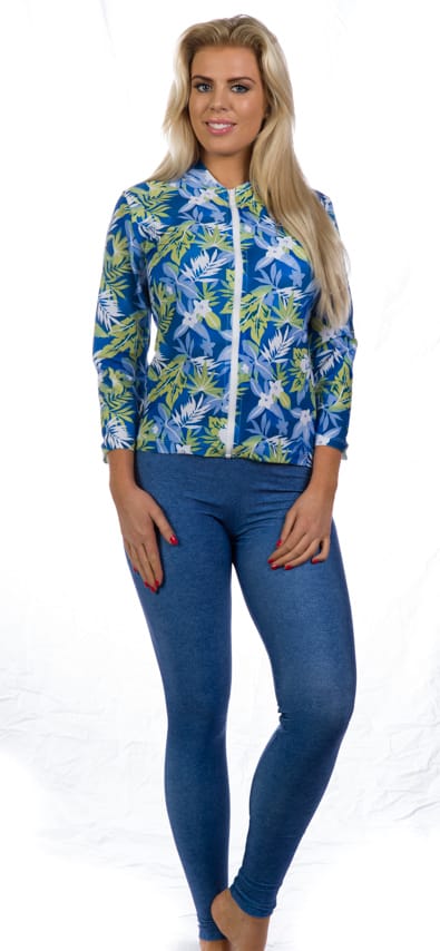 Lycra Rash Shirt Zipped Front