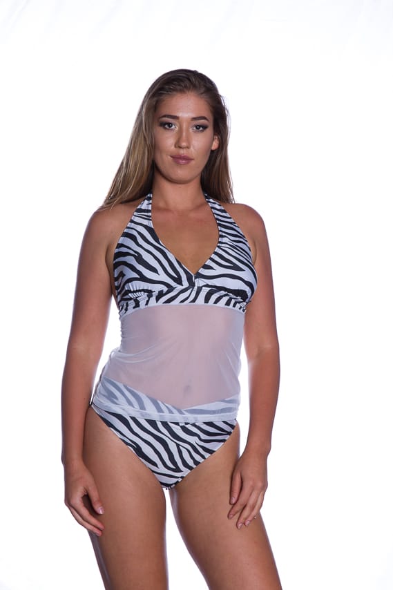 Mesh Body Halter Camikini