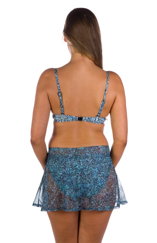 Mesh flaired  Mini Skirt