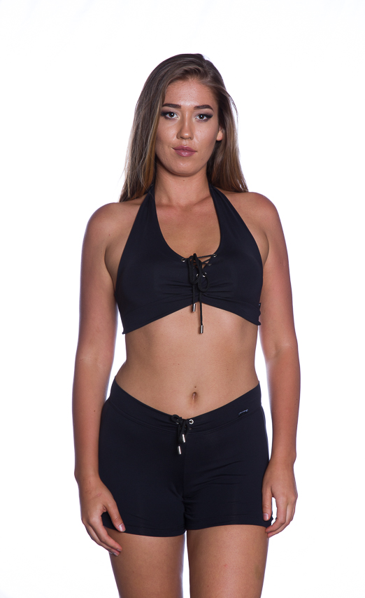 Big bust lace up halter DD plus